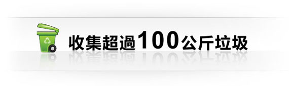 圖片：收集超過100公斤垃圾